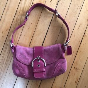 Coach suede purse 👛